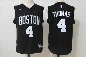 Maillot De Basket Boston Celtics Isaiah Thomas 4 Short Sleeve Noir